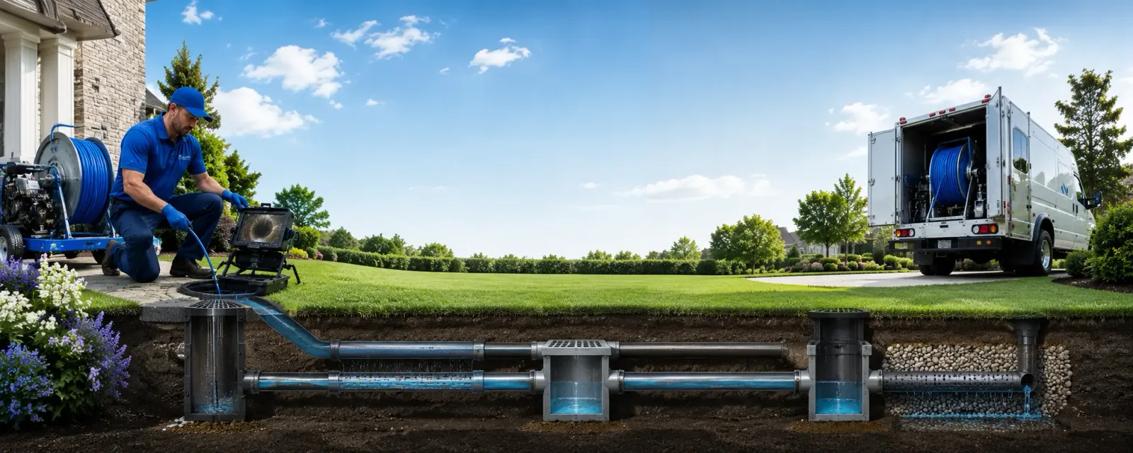 Outdoor drain cleaning information for Ferris, TX